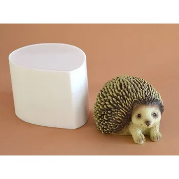 Silikonová forma - Ježek hnědý 110 x 80 x 70 mm