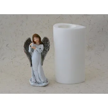 Forma na odlévání Silikonová forma - Anděl s holubicí 90 x 58 x 180 mm