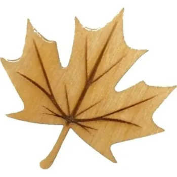 Brož Studio NET s.r.o. Brož dřevěná - list javoru