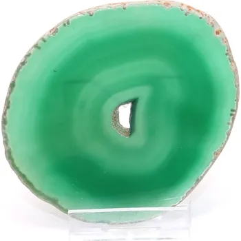 Přírodní kámen Magieprirody.cz Achátový plát velikost 9 cm + stojánek #1908 - Top kvalita