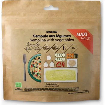 FORCLAZ Dehydratovaný vegetariánský bio pokrm z krupice se zeleninou Maxi Pack 150 g