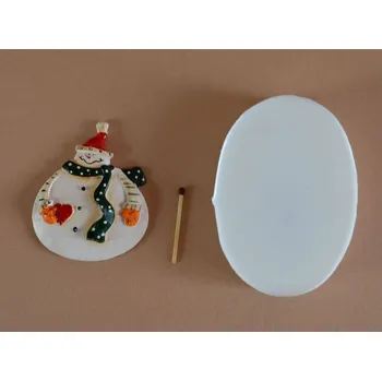 Silikonová forma - Sněhulák malý 1 - Reliéf 60 x 73 x 12 mm