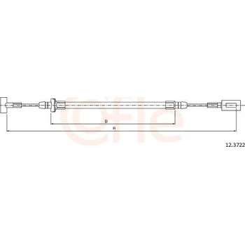 Lanko parkovací brzdy Tažné lanko, parkovací brzda COFLE 12.3722