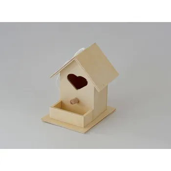 Hnízdní budka Dřevěná dekorace - Ptačí budka 1 ks