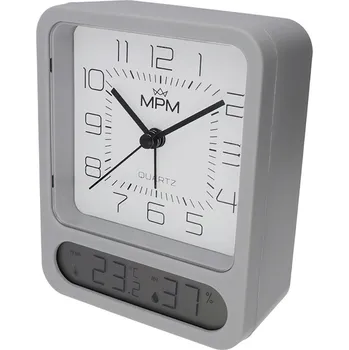 Budík MPM Praktický analogovo-digitální budík s teploměrem a vlhkoměrem C01.4431.92