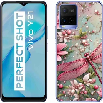 Pouzdro na mobilní telefon Gelový kryt mmCase na Vivo Y21/Y21s/Y33s - vážka