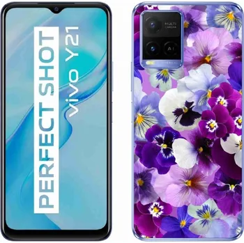 Pouzdro na mobilní telefon Gelový kryt mmCase na Vivo Y21/Y21s/Y33s - květiny 9