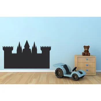Samolepící dekorace Lepy.cz Samolepící tabule Hrad Velikost (šířka x výška): 60x35cm, Barevná varianta: Černá