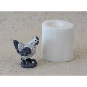 Silikonová forma - Slepička kropenatá 54 x 30 x 63 mm