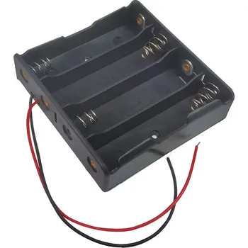 Článková baterie Pouzdro na baterie 4x 18650 vedle sebe, vývod vodiče