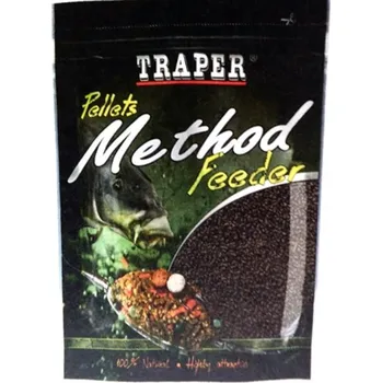 Pelety Traper Method Feeder 500g 2mm Halibut Černý