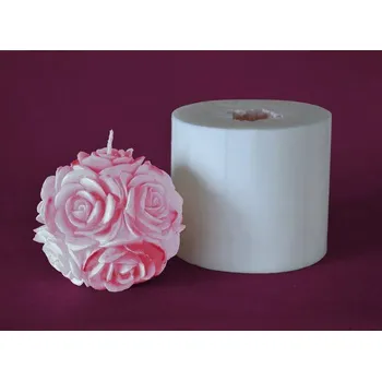 Silikonová forma - Květiny průměr 110 mm