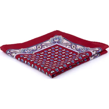 Vínově-modrý hedvábný kapesníček do saka - Tailor Toki