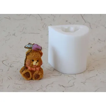 Silikonová forma - Medvídek mini 2 - 33 x 30 x 43 mm