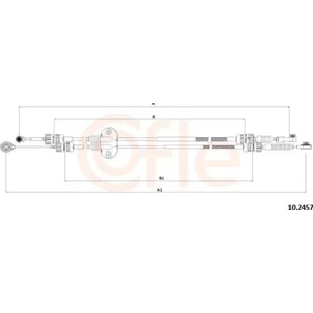 Tažné lanko, ruční převodovka COFLE 10.2457