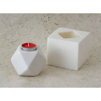 Silikonová forma - svícen Kosočtverec typ A prům. 72 x 70 mm