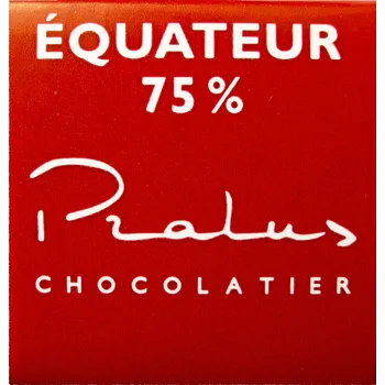 Cukrovinka Francois Pralus miničokoládka Equateur 75% 5g