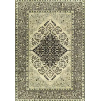 Koberec Klasický vlněný koberec Agnella Isfahan Leyla Alabaster šedý krémový Rozměr: 400x500 cm