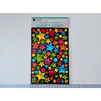 samolepka Dekorační samolepky hologramové - Hvězdičky