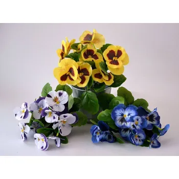 umělá květina Canea Polsko Umělé květiny - Macešky FIALOVÉ