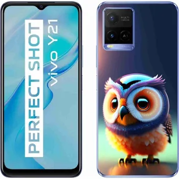 Pouzdro na mobilní telefon Gelový kryt mmCase na Vivo Y21/Y21s/Y33s - sovička