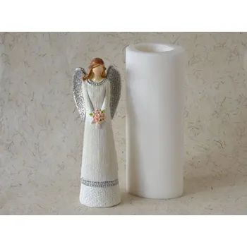 Silikonová forma - Andělka s kyticí 64 x 50 x 200 mm