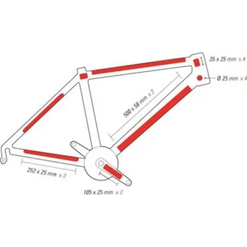 Blatník na kolo Sada ochranných samolepek Zefal Skin Armor L