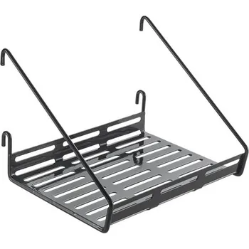 police Černá kovová komponenta - police 18x15 cm Mural – Metaltex ID_1641502