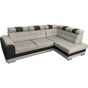 Sedací souprava Rozkládací rohová sedačka MODULA béžová / hnědá