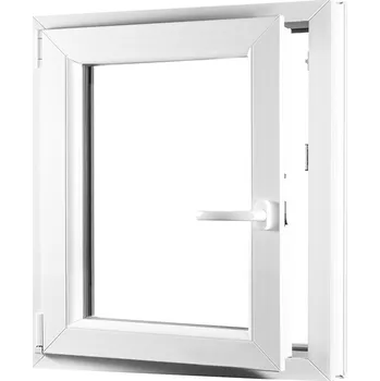 Okno SKLADOVÁ-OKNA.cz Jednokřídlé plastové sklepní okno OLIMPIA 60 AD, levé - 600 x 800 mm Bílá