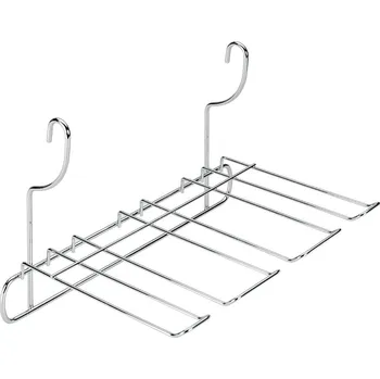 Stojan na víno Závěsný držák na skleničky na víno z pochromované oceli ve stříbrné barvě Lonardo – Metaltex ID_1641496