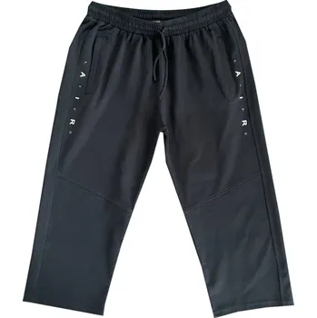 n-feel Pánské bavlněné 3/4 tepláky - QNHL249 Barva: Černá, Velikost: XXL