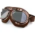 Motocyklové brýle Retro kožené moto brýle měděné