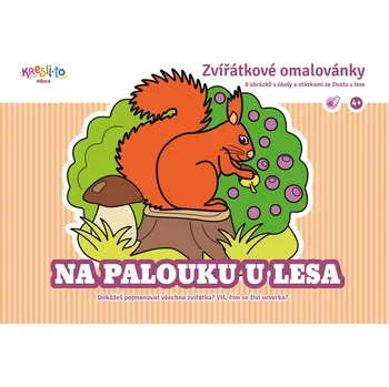 omalovánky Zvířátkové omalovánky / Na palouku u lesa - Kristýna Bízová
