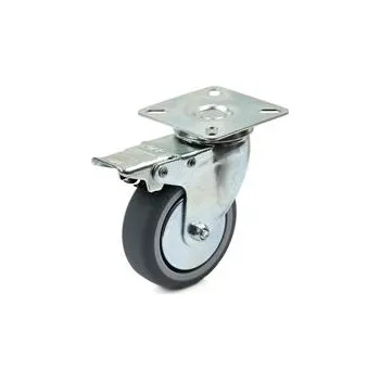 Pojezdové kolečko Náhradní otočné kolečko s brzdou TPR/polypropylen 75mm GEKO
