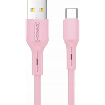 Joyroom USB kabel JOYROOM COLORFUL LIGHTNING CABLE 1M RŮŽOVÝ, S-M357S