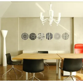 Samolepící dekorace Samolepka Ambiance Grey And Black Circles ID_50785