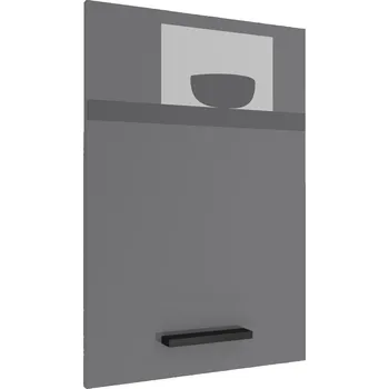 Kuchyňská skříňka Kuchyňská skříňka Belini horní 40 cm šedý lesk INF SG40/1/WT/S/0/B1