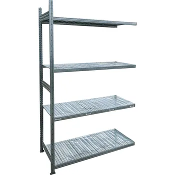 Dílenský regál Přídavný použitý policový regál, 2500x1800x700 mm, 4 police
