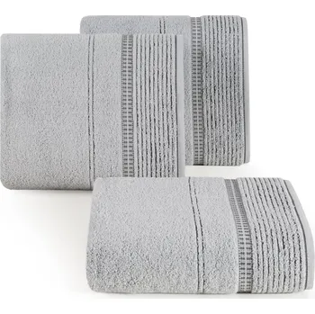 Ručník BAVLNĚNÝ RUČNÍK TAYLOR 50X90 CM STŘÍBRNÁ