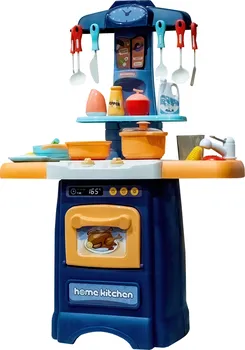 Dětská kuchyňka Aga4Kids MR6088 tmavě modrá/oranžová/béžová/světle modrá
