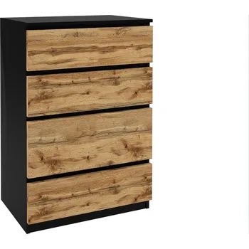 Komoda Komoda 34 Belini černý / dub wotan SI KOM1/1/B/DW/0/0