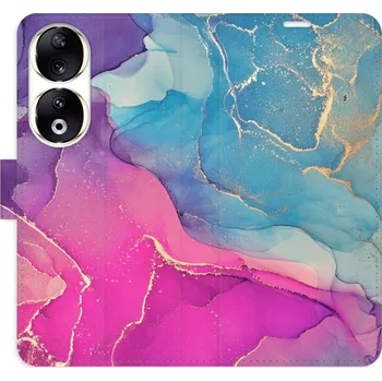 Pouzdro na mobilní telefon Flipové pouzdro iSaprio - Colour Marble 02 - Honor 90 5G
