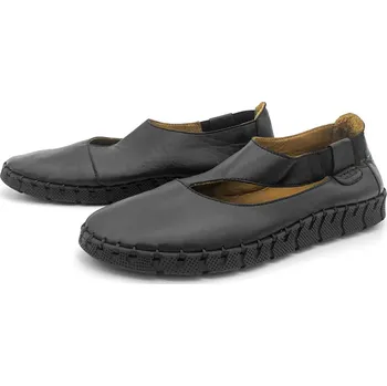 Dámské lodičky URBAN LADIES Dámská kožená balerína HY2024 URBAN černá Barva: černá, Velikost: 38