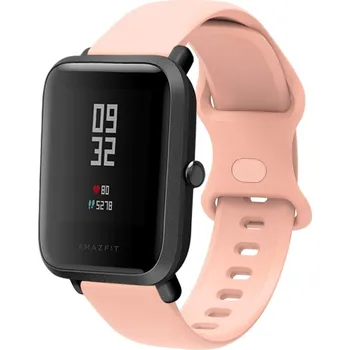 Příslušenství k chytrým hodinkám VSECHNONAMOBIL 35932 BUTTERFLY Silikonový řemínek Xiaomi Amazfit GTS 2 / GTS 2e / GTS 2 Mini 20mm růžový