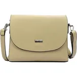 Kožená crossbody kabelka MiaMore 01-067 béžová