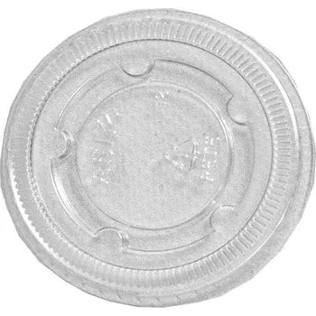 Jednorázové nádobí Víčko PET rovné bez otvoru, AE 250, 300, 350, transparentní, 50 ks