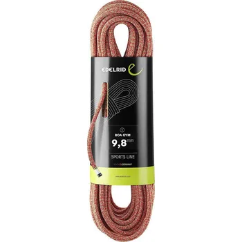 Lano EDELRID Boa Gym 9,8 mm RED 50m - Dynamické lano Barva: Red, Délka: 50 m
