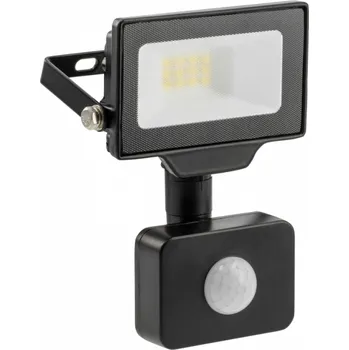 G-TECH LED světlomet se snímačem pohybu,10W,1000lm,AC220-240V,50/60 Hz,PF 0,9,RA 80,IP65,120°,6000K,černá