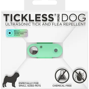 Antiparazitikum pro psa TICKLESS Mini dog Nabíjecí ultrazvukový odpuzovač klíšťat a blech Mentha green